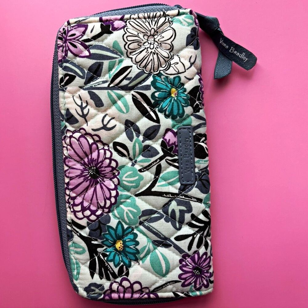 Vera Bradley Quilted Floral Zip-Around Women’s Wallet, Multicolor